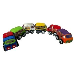 Baby Toy Plush Vehicle Set‎ Soft Stuffed Cars Toddler Play Imagination